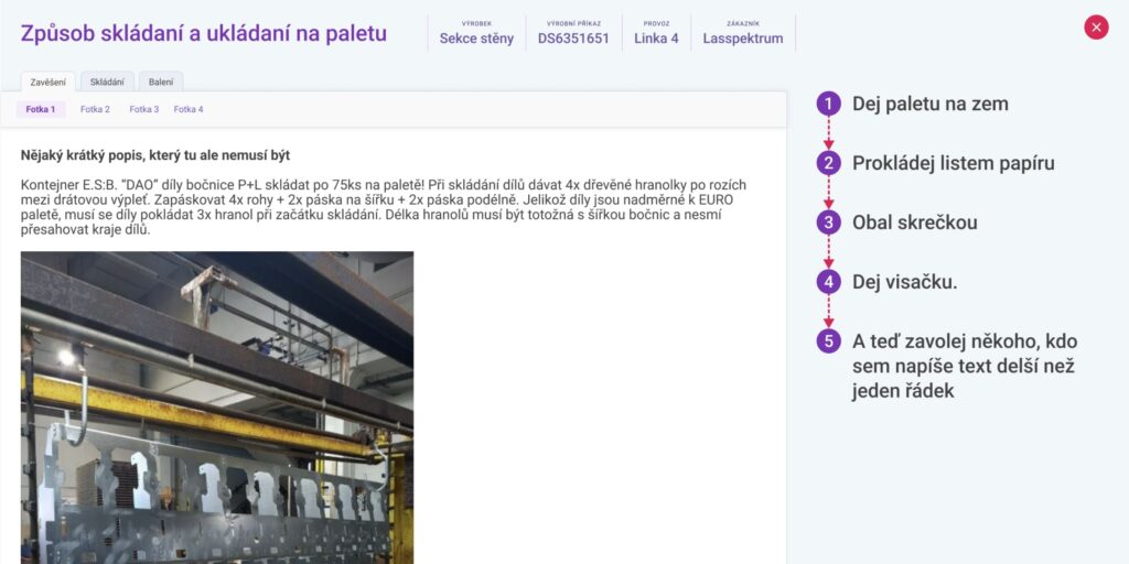 Snadné vytvoření nové šablony v katalogu postupů